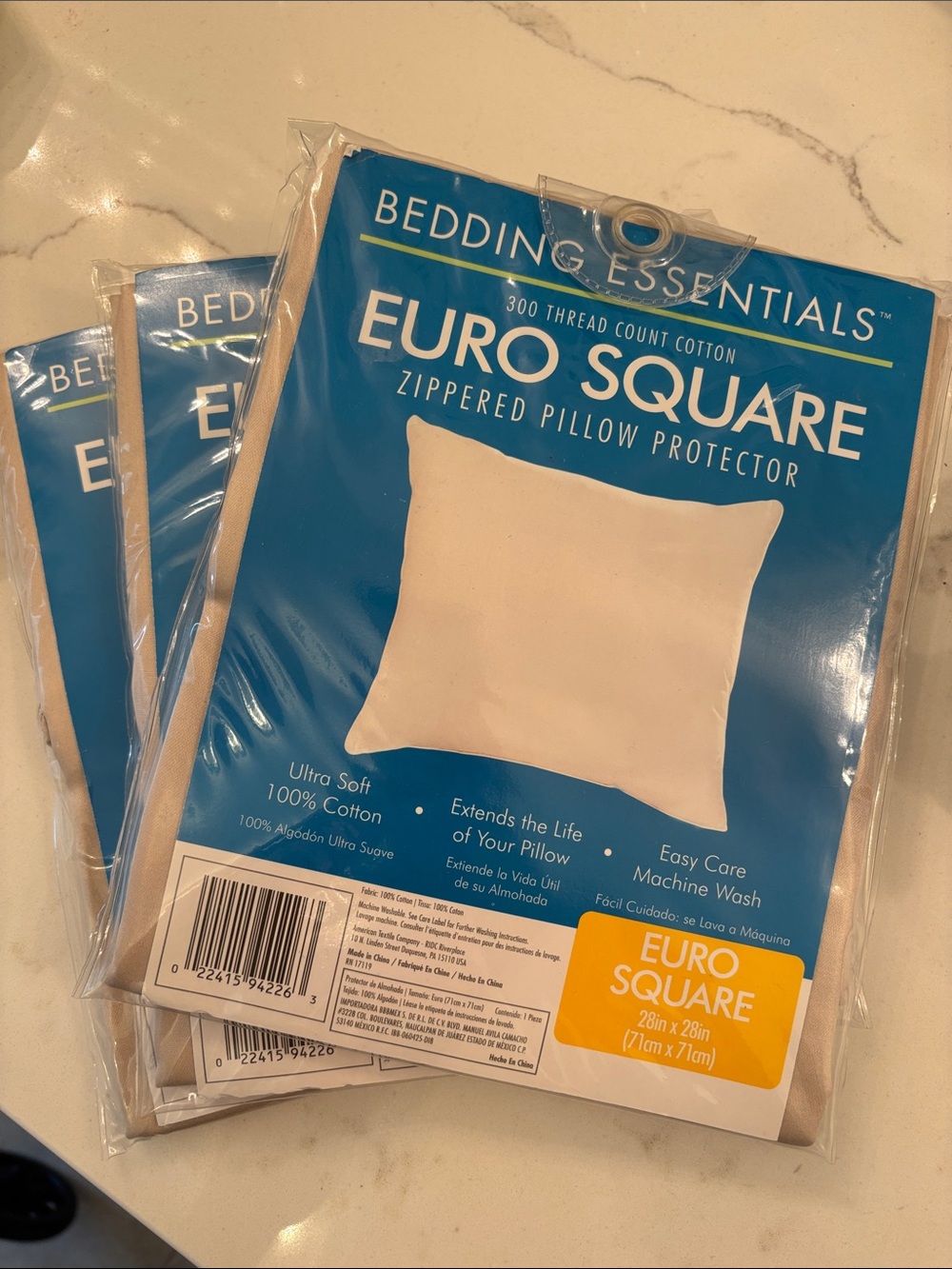 3 Euro square pillow protector case European